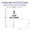 Avery Printable Half-Fold Greeting Cards, Envelopes Included, 5.5" x 8.5", Matte White, Inkjet Printer Compatible, 30 Blank Cards Total (8316)